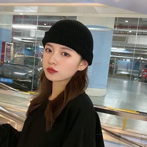 Hat Mens Autumn And Winter Melon Hat Tide Womens Knit Hat Hip Hop Cold Hat Elegant Landlord Hat Baotou Hat -MX8