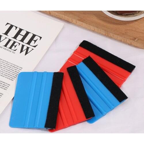 2pcs Vinyl Wrap Car Film Install Squeegee Carbon Fiber Wrapping Tool Auto Foil Window Tint Scraper Household Car Cleaning Tool
