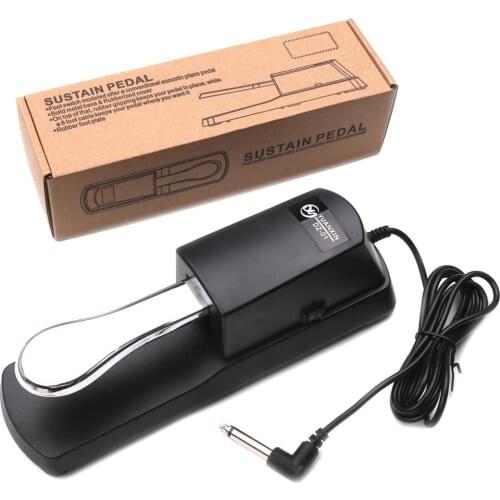 Universal Sustain Pedal for Electronic Keyboards and Digital Pianos Anti-Slip Bottom Musical Instrument Footboard