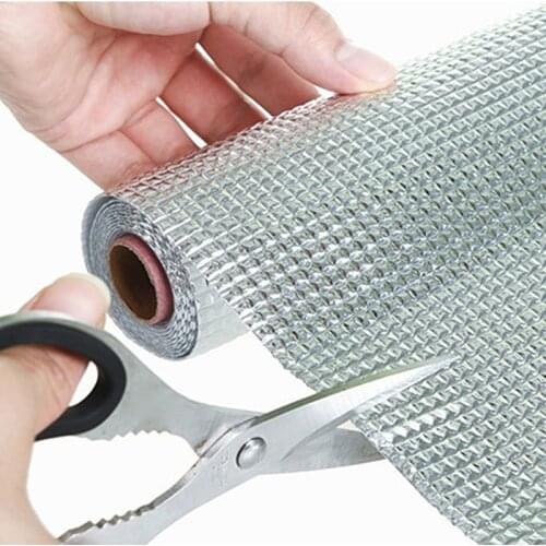 1 Roll Kitchen Sticker Table Mat Drawers Cabinet Shelf Liners Cupboard Placemat Waterproof Oil Proof Shoes Cabinet Mat