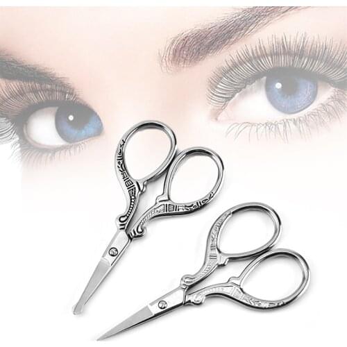 1PC Beauty Makeup Facial Hair Remover Tool Stainless Steel Nose Hair Eyebrow Comb Scissors Manicure Nail Cuticle Trimmer Scissor