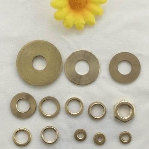 10pcs/lot M4/M5/M6/M10/M12 brass flat washer ring gasket Seal washer, copper metal washers lighting accessories