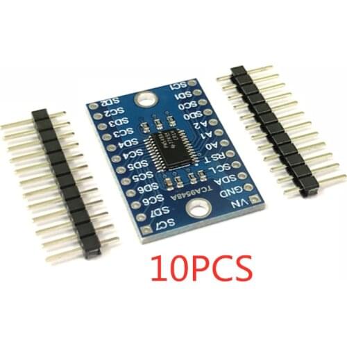 100% New 10pcs TCA9548 TCA9548A 1-to-8 I2C 8-channel IIC multi-channel expansion board module Development board