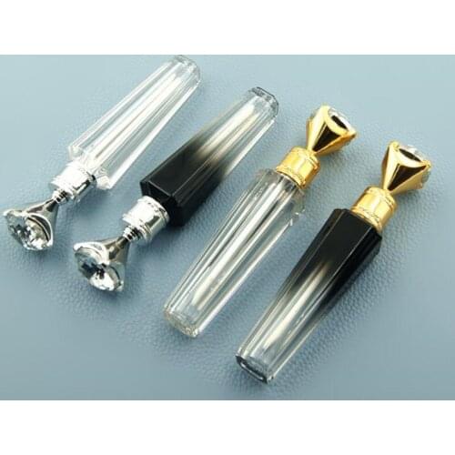 100pcs Diamond Lip Gloss Tube Lipstick Balm Wand Tube Lip Care Serum Bottle Sample Vials Women Girls Beauty Makeup Tool