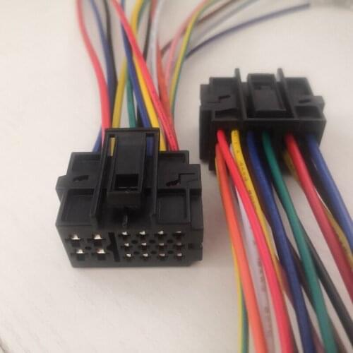 16 Pin/Way Seat Heating Heater Controller Plug Connector Wire Harness Pigtail For VW Polo Golf Passat Sagitar Audi 6Q0 937 713