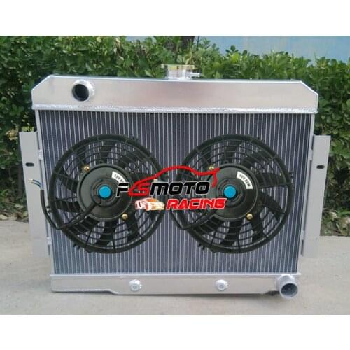 3 ROW Aluminum Radiator & fan For 1972-1986 Jeep CJ GM V8 Chevy Config CONVERSION 1973 85 1984 1983 1982 1974 1975 1976 1977 78