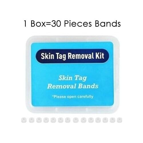 30Pcs High Quality Skin Tag Removal Rubber Bands Micro Band Non Toxic Face Care Mole Wart Skin Care Tools
