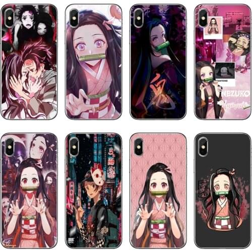 Anime Kamado Nezuko Accessories Phone Case For Xiaomi Mi 11 Note 10 10T 9 9T 8 Pro A2 Lite A3 A1 Poco F1 F2 M3 X3 NFC