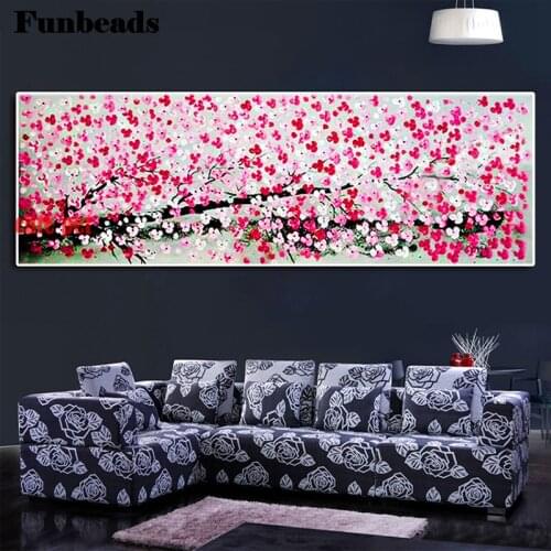 DIY Diamond Painting 5D Flowers Diamond Embroidery Sale Plum blossom branches Mosaic Rhinestone Handmade Gift larg FF3908