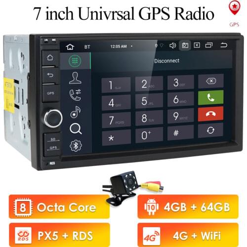 7Inch 2 Din Android 10 Car radio Multimedia Video Player For Universal auto Stereo GPS Navigation Head Unit Octa Core 4G+64G IPS
