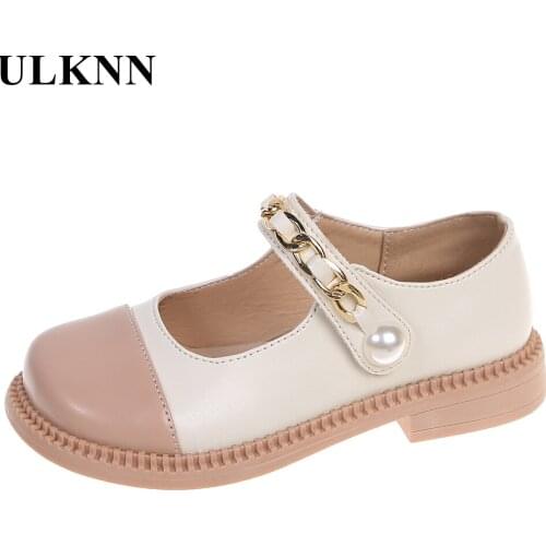 Kids Mary Jane Princess Shoes Girls Princess Shoes Autumn 2021 New Black Leather Single Shoes High Heels Shoe For Childrens