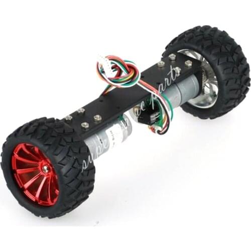 JGA25-360 Two Wheeled Vehicle Wheel Frame RC Car Chassis Balance with 1:21 Motor