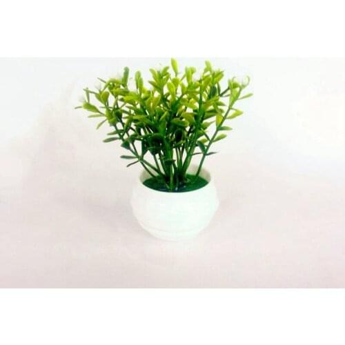 6*14cm Artificial Plant Potted Green Tree Plant Fake Flower Potted Home Garden Decoration Party Hotel Decoration