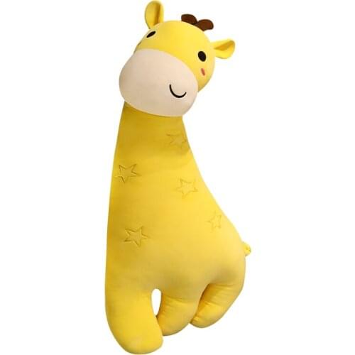 Kawaii cartoon giraffe doll plush toy giant animal deer soft sleeping pillow girl bed long pillow birthday gift 47inch 120cm
