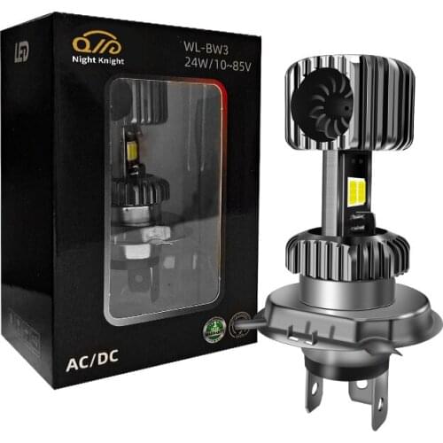 Night knight Motorcycle H4 LED Headlights BA20D Bulbs High/Low Beam H6 P15D HS5 Canbus Scooter ATV Accessories Condensing Len