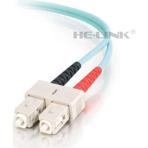 LODFIBER 170M SC-SC Outdoor Armored 10G OM3 MM Duplex Fiber Optic Cable Patch Cord