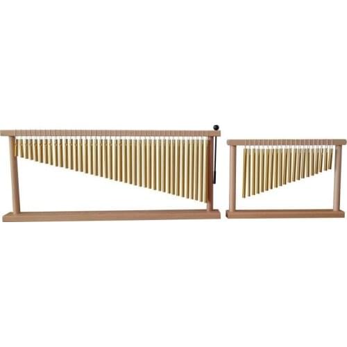 20/40 Tone Wind Chimes Gold Aluminum Alloy Wooden Chimes with Stick Musical Instrument Decoration Childrens Toys Gift