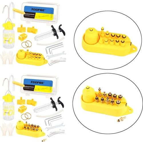 Bike Hydraulic Brake Oil Bleed Kits Mineral Oil Bleeding Hose Metal Adapter Hydraulic Brakes Tools Repair Maintain Kits