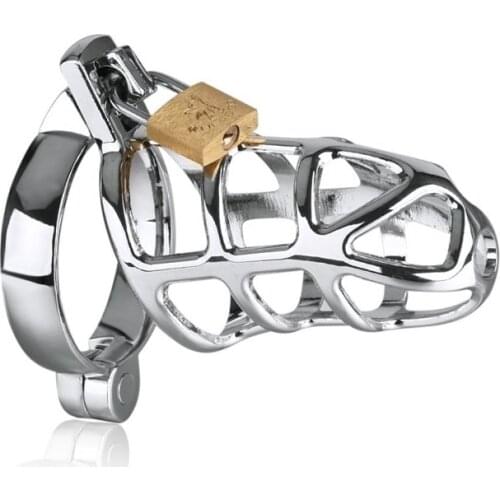 Small large Bird Cage Chastity Device CB6000 metal BDSM bondage penis lock cock ring restraint male sex toy for men