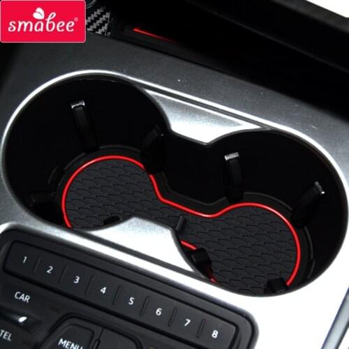 Smabee Anti-Slip Gate slot mat For Audi A4 B9 2016 ~ 2019 A4 8W RS4 S4 S line RS 4 Cup Holders Non-slip mats Accessories 15Pcs