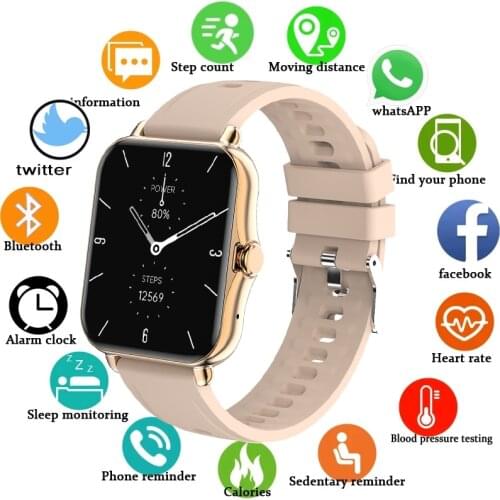 GEJIAN 2021 New Smart Watch Bluetooth Call Music Player Sports Waterproof Watch For Men Women Heart rate blood pressure monitor