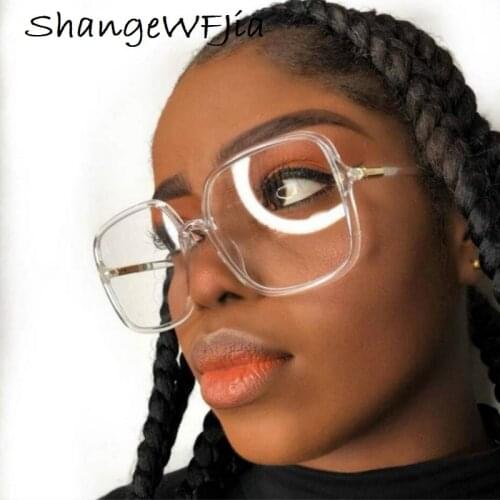 Square Transparent Vintage Eye Glasses Frames for Women Men Anti Blue Light Eyeglasses Frame Female Male Optical Spectacle