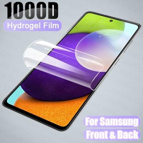 Front Back Hydrogel Film For Samsung Galaxy A52 A72 A12 A22 A32 A42 5G S21 S20 Ultra S20 FE Screen Protector Film Not Glass
