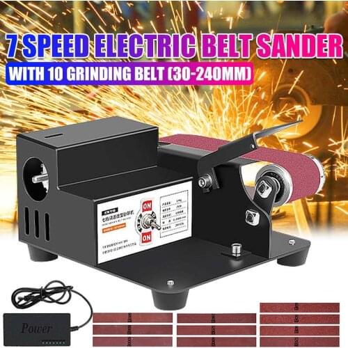 250W 24V Electric Sander 7-speed Adjustment DIY Polishing Grinding Machine Cutter Edges Sharpener Multifunctional Electric Sande