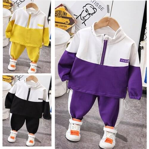 Stylish Sports Suits Costume For Toddler Boy Kids Two Pieces Spring and Autumn Long Sleeved Costume Casual Infant Fashion