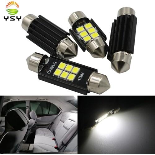 YSY 10Pcs C5W C10W LED Bulbs Canbus Festoon-31MM 36MM 39MM 41MM 3030 chip NO ERROR Car Interior Dome Light Reading Light 12V/24V