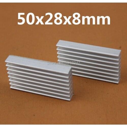 1 Pieces Heat sink 50x28x8MM IC Heat sink Aluminum Cooling Fin 50X28X8MM