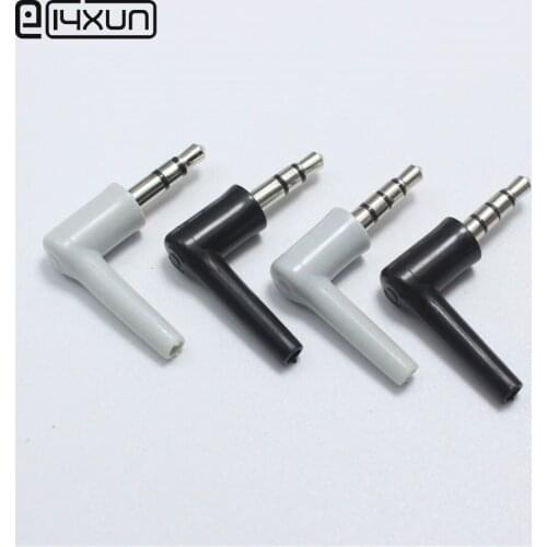 2pcs 3.5mm Stereo Headset Plug 3 4 pole 3.5 mm Audio Plug Jack Adaptor Connector for Mobile phone MP3 MP4 MP5 Ipad ect