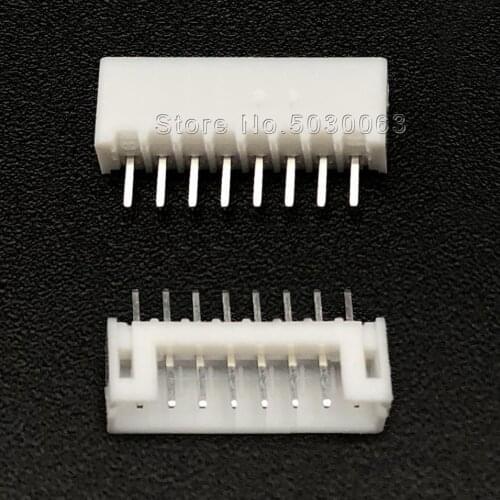 70pcs/lot PH2.0mm straight pin Header 8P 8pin PH-8A PH-A wire Connector PH2.0 pitch spacing 180 angle PCB Car male Connectors