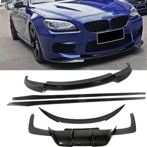 Car Front Bumper Lip Rear Diffuser Spoiler Side Skirts For BMW M6 F06 F12 F13 M6 2013 - 2018 Car Bumper Body Kits Carbon Fiber