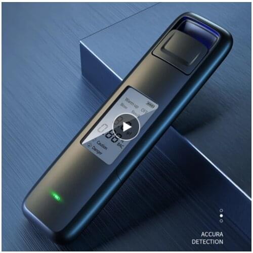 Handheld Backlight Digital Alcohol Tester with 16pcs Mouthpieces Digital Alcohol Breath Tester Breathalyzer Analyzer Detector