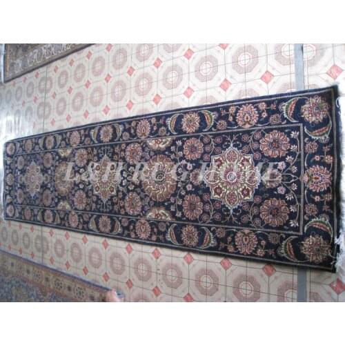 Free shipping 2.5'x10' 160 Line persian woolen carpet , hand knotted persian runner Oriental handmade Persian Rug mixed colors