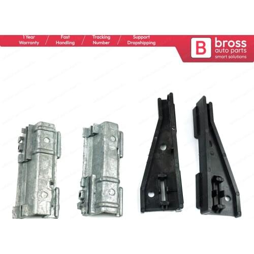 BSR40-1+BSR40-2 Sunroof Panoramic Roof Mounting Shade Runner Track Slider Guide Repair 4 Pcs Set For BMW 5 E39 X3 E83 X5 E53 E70