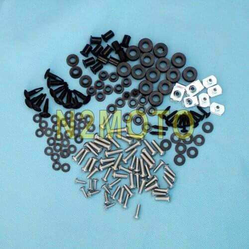 Black Motorcycle Complete Fairing Install Kit 158 Piece Bolt Kit for HONDA CBR600RR CBR 600 RR 2005-2006
