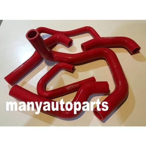 FOR KAWASAKI NINJA ZX6R HI-PERF SILICONE RADIATOR COOLANT HOSE 2007 2008 RED