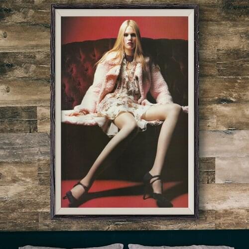 E194 ELLE Russia Sexy Model Movie Star Wall Silk Cloth Poster Art Home Decoration Gift