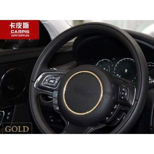Chrome Car Steering Wheel Ring Trim Car Steering Wheel Sequins For F-PACE f pace X761 2016-2018 XF 2016 XE 2015-2018 XJL Styling
