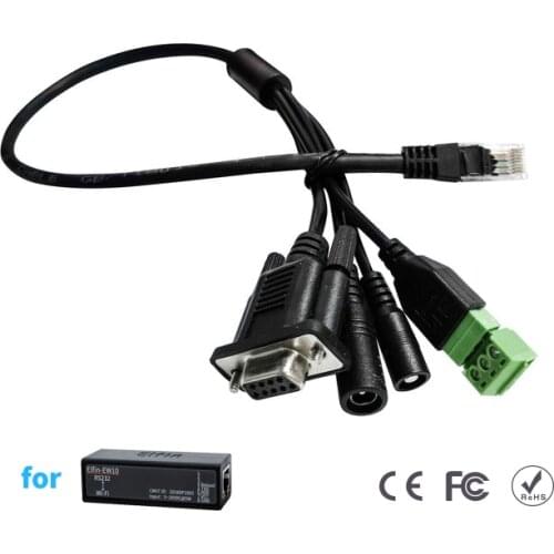 Transfer Adapter Conversion Cable for Elfin-EW10/ EW10A & EW11/ EW11A RJ45 to Button DB9 3PIN RS485 Interface
