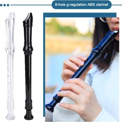 8 Hole G Key Clarinet with Cleaning Rod Musical Instrument for Kid Beginner Flute wind Musical Instruments