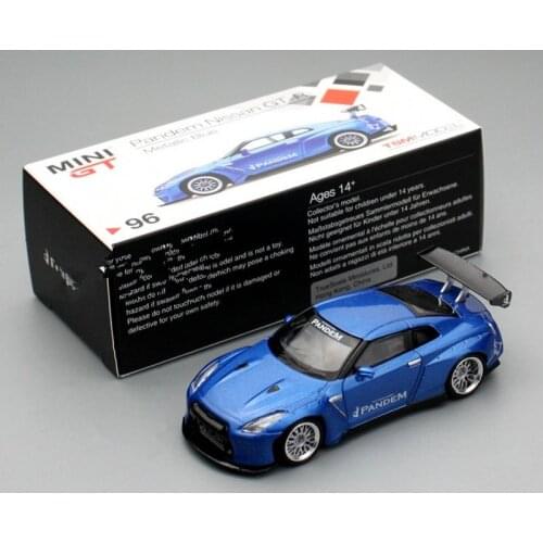 MINIGT 1:64 96 GTR R35 pandem Collectible Rocket Rabbit modified metal car model