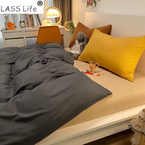 LASS Life Story Microfiber Bedding On Bed