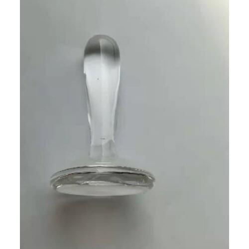 Mineral pigment powder muller made from high borosilicate glass. For painting, tempra,chinese painting,Thang-ga,pestle,No.5