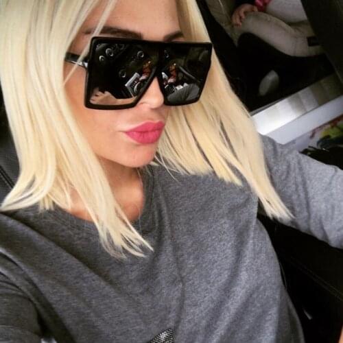 Fashion Sunglasses For Men and Women Oversize Square Frame Designer Sun Glasses Unisex Stylish Sunglass UV400 DE0614