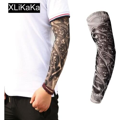 Sleeve Tattoo Fashion Anti-Sunshine Unisex Temporary Fake Tattoo Arm Leg Sleeves for Party or Outdoor Activity