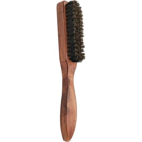 Mens Beard Brush Facial Cleaning Grooming Hair Brush Wooden Mustache Comb Beard Cleaning Brush Shaving For Men