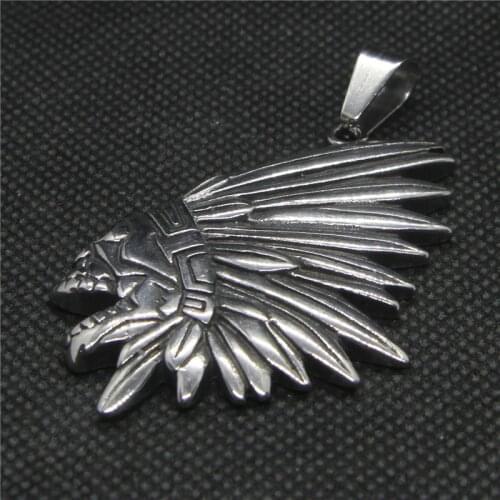 New Indian Pendant 316L Stainless Steel Fashion Cool Fashion Mens Pendant